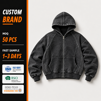 Vente en gros de sweats à capuche longs pour hommes, confortables, décontractés, surdimensionnés, amples, structurés, à fermeture éclair personnalisée