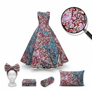 Tessuto Africano in Cotone 100% con Stampa a Cera Reale, Pagne <span class=keywords><strong>Olandese</strong></span> Scintillante, Ottimo Tessuto Grand Wax con Glitter - Product Image 5