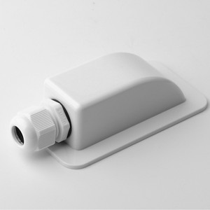 <b>White</b> Single Hole Junction Box Solar PV ABS Plastic Mounting <b>Bracket</b> For RV Boat Camper - Product Image 2