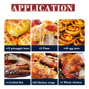 Horno Industrial a Gas para Pizzería y Panadería, Acero Inoxidable de Alta Resistencia, Nuevo Termostato Automático Ajustable - Product Image 3