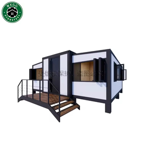 Villa préfabriquée modulaire mobile de luxe en acier de 20 pieds, extensible, type conteneur de 40 pieds, prête à être expédiée - Product Image 2