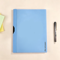 Carpeta de Archivos en Forma de L Personalizada, Organizador de Documentos de Plástico para Oficina y Material Escolar, Logotipo Personalizado, Papelería Minimalista