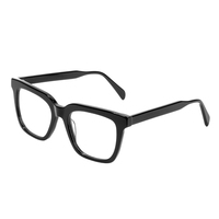 Montures optiques carrées en acétate massif FEROCE unisexes, lunettes de vue épaisses de luxe faites à la main pour tous les visages