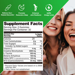 Caramelle Gommose all'Aceto di Mele OEM/ODM, Allevia il Disagio Correlato alla Gotta, Integratori Antiossidanti ACV - Product Image 2