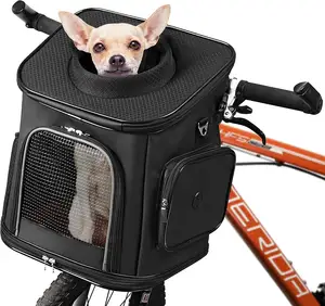 Backpack Sling Carrier Safety Bicycle Dog Carrier for Pet Cat Reflective