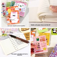 Carnet de notes A7 mignon à spirale, à feuilles mobiles, pour étudiants, mini-cahier portable, 100 feuilles, cadeau, vente en gros