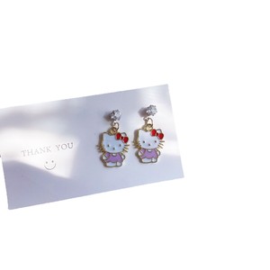 Aretes con Personajes de Dibujos Animados, Chapados en Oro, con Detalles de Cristal y Diamantes de Imitación, Set de Joyería para Mujer - Product Image 5