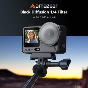 Filtros de Difusión Negros 1/4, Recubrimientos de Doble Capa, Protector de Lente, Accesorios para Cámara para DJI Action 6 - Product Image 2