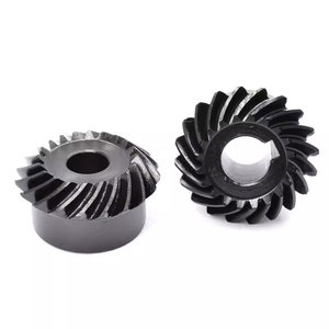 Módulo 2,5, engranaje cónico en espiral de precisión de 20 dientes, relación de velocidad 1:1, engranaje de piñón de alta precisión endurecido de acero 45, granja recta - Product Image 1