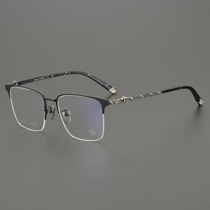 <span class=keywords><strong>2025</strong></span> New Acetate Đen hỗn hợp màu vuông văn phòng kinh doanh Titan NỬA KHUNG điện Antique Sao bán buôn Kính đọc sách khung - Product Image 3