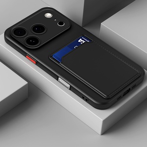 Custodia elegante per telefono con carta di credito in Silicone morbido per <span class=keywords><strong>iPhone</strong></span> 11 <span class=keywords><strong>12</strong></span> 13 <span class=keywords><strong>Mini</strong></span> 14 15 16 17 Pro Max custodia color caramella - Product Image 4