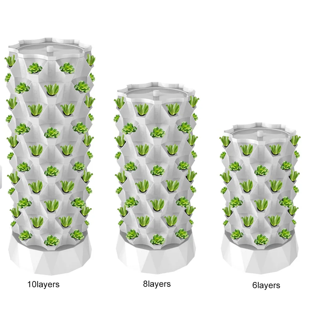 Low cost Pineapple tower smart farm grow hydroponic vertical farming system