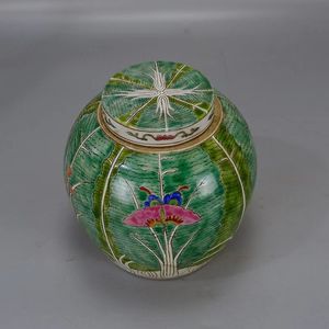 <span class=keywords><strong>Vaso</strong></span> di stoccaggio in <span class=keywords><strong>ceramica</strong></span> <span class=keywords><strong>vaso</strong></span> da quarti <span class=keywords><strong>verde</strong></span> retrò contenitore grande <span class=keywords><strong>vaso</strong></span> di fiori libano con coperchio - Product Image 2