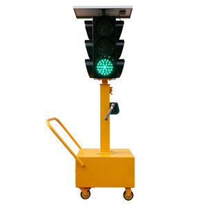 Di Chuyển Xách Tay 4 Bên Không Dây Làm Việc Năng Lượng Mặt Trời Giao Thông Dẫn Điện Thoại Di Động Cho Người Đi Bộ Qua Cảnh Báo Tín Hiệu Ánh Sáng Nhấp Nháy Với Xe Đẩy - Product Image 6