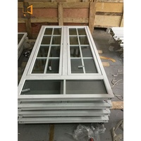 Puertas y ventanas de arco de aluminio y vidrio de estilo francés a la venta