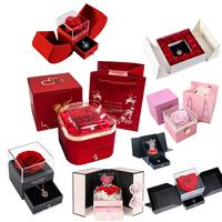 Boîte à Savon Carré Naturel Fait Main, 9 Roses, Étui à Bijoux à Clapet, Prix Usine Écologique, Idée Cadeau de Noël