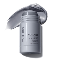 Stick de masque d'argile 3D volcanique à marque privée pour nettoyer en profondeur les pores obstrués et absorber l'excès de sébum