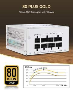 <span class=keywords><strong>SFX</strong></span> <span class=keywords><strong>750W</strong></span> 80 Plus <span class=keywords><strong>Gold</strong></span> Totalmente Modular Ultra-Silencioso 110V/220V PCIe 5,0 Compatible Multi-Protection Desktop PC Server PSU para juegos - Product Image 5