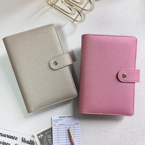 Hot Sale Stock Durable Gold Ring A6 Luxury Small Binder Leather Journal <strong>Notebook</strong> <strong>Custom</strong> <strong>Notebook</strong> - Product Image 4