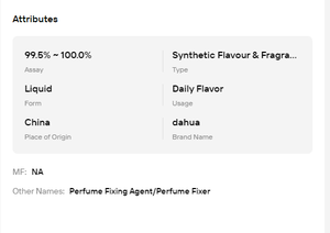 Fijador de Fragancia de Larga Duración, Materia Prima para Perfumes, Cosméticos y Jabones - Product Image 6