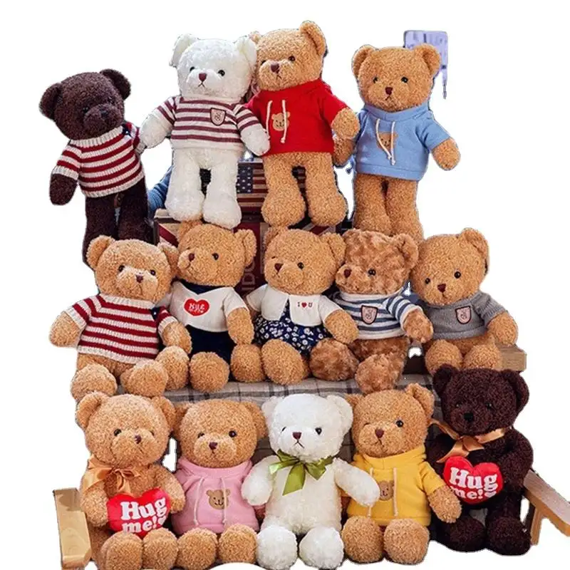 Poupée en peluche animale personnalisée en vrac Saint-Valentin jouet cadeau de grande taille ours en peluche jouet en peluche pour la décoration de fête