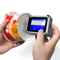 Printer Mini Efisiensi Tinggi untuk Label Botol Minuman, Printer Kode QR, Printer Teks dan Logo Satu Inci