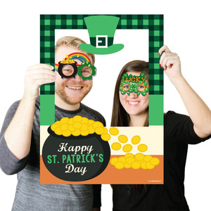 8 paires de lunettes en papier irlandaises pour la Saint-Patrick, accessoires photo, décorations de fête vertes, artisanat en papier pour la Saint-Patrick - Product Image 5