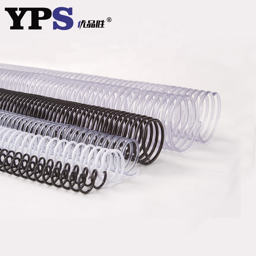 6-32 мм прозрачные и черные пластиковые одинарные спиральные соединительные катушки для книжного связывания