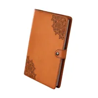 Cuaderno de Regalo de Lujo Personalizado con Tapa Dura de Cuero PU A4/A5/A6/B5/B6, Diario de Negocios Recargable con Soporte para Bolígrafo