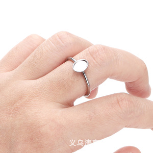 Base de anillo DIY en forma de corazón de acero inoxidable de 12 mm, color plata y oro, accesorios para la fabricación de joyería artesanal. - Product Image 3
