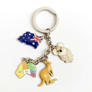 Breloques en métal pour porte-clés, série Océan, souvenirs de Puerto Vallarta, Mexique, <span class=keywords><strong>monument</strong></span> hippocampe, bâtiment de San Sebastian del Oeste - Product Image 5