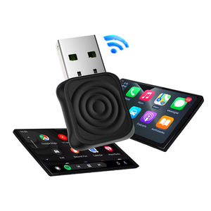 Bộ chuyển đổi Carlink Kit Ultra Carplay không dây USB di động tốc độ cao đa phương tiện AI thông minh 5.8Ghz Wifi cho Apple và Android - Product Image 1