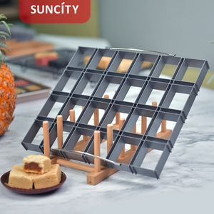 Suncity 24 Compartment Square Cake Mold Carbon Steel Baking Tool For Home Kitchen Use - Product Image 3