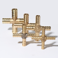 Raccord de tuyau en laiton Barb 2 3 4 voies connecteur pour 4mm 5mm 6mm 8mm 10mm 12mm 16mm 19mm tuyau cuivre pagode raccords de Tube d'eau