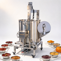 Machine de fabrication de mixage planétaire pour sauce au curry, chauffage automatique au gaz, bouilloire à double enveloppe, mélangeur de tomates
