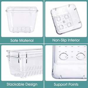 25 PCS Clear Waterproof PVC Four-Layer Storage Bags 23x21cm 4-Size Versatile <b>Kitchen</b> Office Organizer Tools Storage <b>Bins</b> - Product Image 5