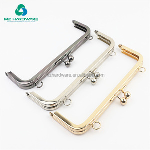 MZ Hardware Marco de Metal de Lujo para Bolsos con Hebilla Cuadrada y Cierre de Beso Bolso de Mano Impermeable y Portátil - Product Image 1