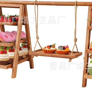 ชั้นวางของไม้ 3 ชั้น สำหรับจัดระเบียบเครื่องสำอางและของจิปาถะบนโต๊ะ - Product Image 3