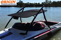 Origin Advancer Boat Wakeboard Tower 2.25 "Tube Noir Brillant Sports Nautiques Tours de Bateau Pliantes
