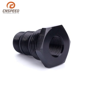 Adaptador de Filtro de Combustible CNSPEED, Rosca 1/2-20, Aluminio Anodizado Negro, para Piezas de Modificación de Automóviles - Product Image 3