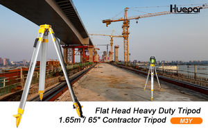 Trépied robuste M3Y à tête plate pour niveleuse automatique, laser rotatif et station totale - Product Image 2