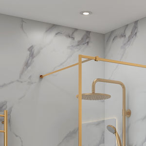 Qualité or aluminium salle de <span class=keywords><strong>douche</strong></span> écran de <span class=keywords><strong>douche</strong></span> profil 6/8mm porte de <span class=keywords><strong>douche</strong></span> en verre trempé pour salle de bain - Product Image 3