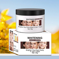 Crème Visage Végane Éclaircissante à la Nicotinamide Anti-âge Anti-rides Hydratante Soin du Visage Élimine les Taches et l'Acné Crème Naturelle pour le Visage