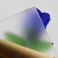 Plaque acrylique moulée mate translucide dépolie en plexiglas de couleur transparente à épaisseur personnalisée