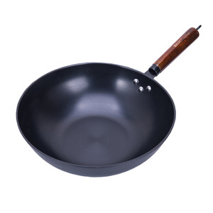 Wok Antiadherente Oxidado Jin Saozi de 34 cm, Sin Humo, Compatible con Inducción y Estufa de Gas - Product Image 3