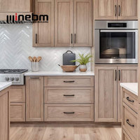 Lemari Dapur Klasik Desain Midcentury Lemari Shaker Kontemporer Set Lengkap