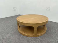 Table basse ronde en bois massif durable de luxe Sigma avec un design moderne pour le salon