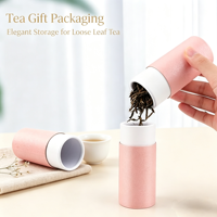 Boîtes cadeaux en tube de papier en gros, carton épais avec couvercle pour bouteille d'huile essentielle, thé, café, cosmétiques, emballage de souvenirs de mariage