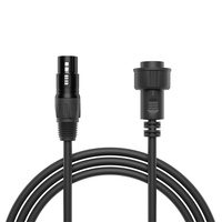 Câble de signal DMX512 SHEHDS IP65 1m-10m, étanche, pour éclairage de scène extérieur