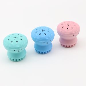 Herramientas de belleza Cuidado del cabello Masaje Cepillo de lavado de cara Champú <span class=keywords><strong>para</strong></span> bebés Cepillo de baño Cepillo de limpieza de silicona - Product Image 3